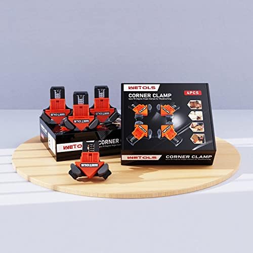 WETOLS 90 Degree Corner Clamp Set, 4 Pcs Adjustable Clamps for Woodworking - 2