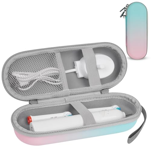 LOPHE Estuche Cepillo Dientes Eléctrico, Funda Cepillo Eléctrico,Verde Rosa