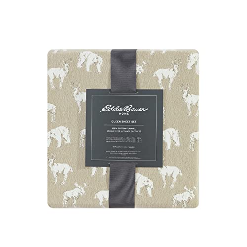 Eddie Bauer Buckhead Ridge Flannel Sheet Set, Full...