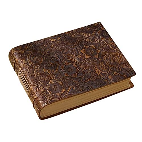zeszyt， Gruby skórzany notatnik 400P 165 mm x 115 40, czysty, papierowy szkicownik, ręcznie robiony pasek