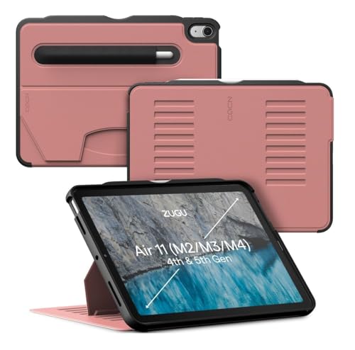 Image of ZUGU CASE Ultra-Thin Protective Case Designed for iPad Air 11 inch (M4, 2026 / M3, 2025 / M2, 2024) / iPad Air 5 /4, 10.9-Inch (2022 /2020) Magnetic Stand with Apple Pencil Charging (Sleep /Wake Cover)