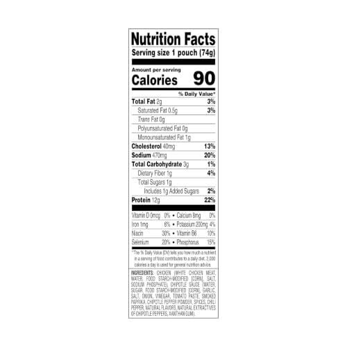 Image of StarKist Chicken Creations BOLD Chipotle, 2.6oz Pouch, 1-Pack