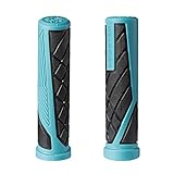COGSTER Dash Bike Handlebar Slip-on Grips, Lightweight Rubber Grips for XC, MTB, BMX Bikes (Turquoise)