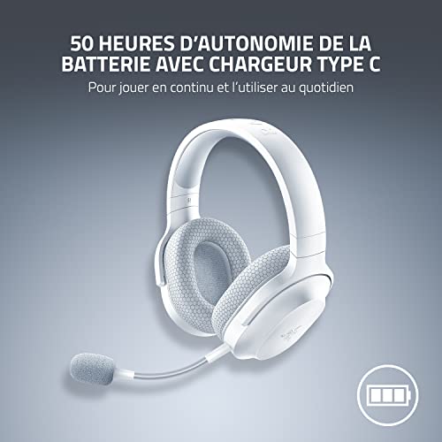 Razer Barracuda X Casque Gaming sans Fil Multiplatepourme SmartSwitch Dual sans Fil Design Ergonomique Tripource 40mm Microphone Cardioïde Batterie de 50h USB C Roblox Ed. - vue 8