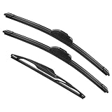 EMITHSUN Windshield Wiper Blades With Rear Wiper Blades set Replacement for Jeep Grand Cherokee 2014