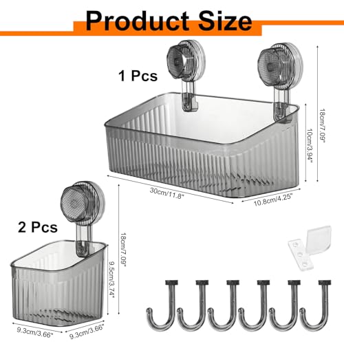 Étagère de douche à ventouse pour optimiser le rangement de votre salle de bain - 3