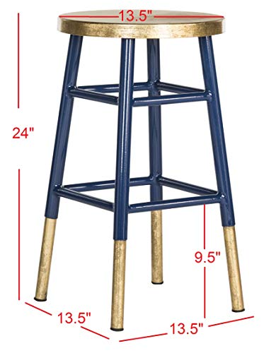 Tabouret de bar fer marin Lugo design industriel 61cm - 4