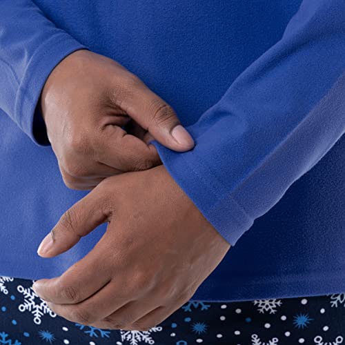 IZOD Men's Flannel-Fleece Long Sleeve Top and Pant Sleep Set4