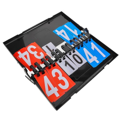 Sosoport Flip Scoreboard Basketball Scoreboard Portable Table Top Plastic for Sports Events