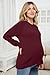 OUGES Womens 2025 Fall Maternity Sweater Shirts Long Sleeve Crewneck Crossover Ribbed Hem Plus Size Pregnant Top Blouse Wool Blend Winter Christmas Casual Pregnancy Must Haves Clothes (Red,XL)