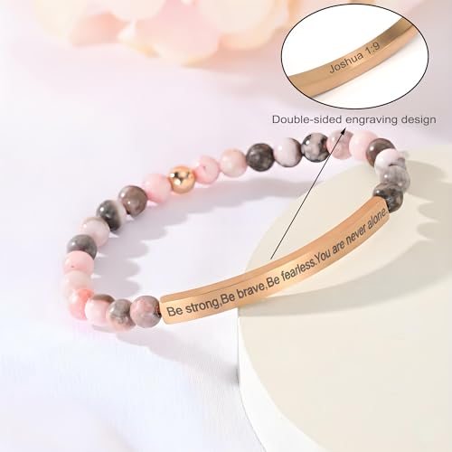 Inspirational Bracelets for Women,18K Gold Plated Christian Bible Verse Faith Jewelry, Religious Jesus Prayer Gift for Mom, Sister, Friend3