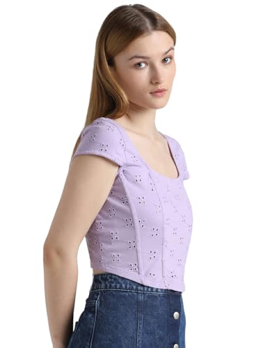 Image of ONLY Womens Cotton Slim T-Shirt