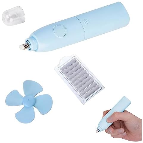 BAOSROY Electric Eraser Set with Spare Parts Cover