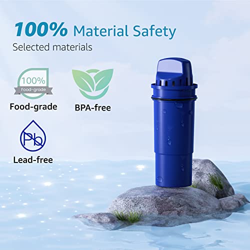 Aqua Crest Nsf Certified Filter, Replacement For Pur®, Pur® Plus Pitcher Water Filter, Crf950Z, Ppf951K™, Ppf900Z™, Ds1811Z, Ppt711, Ppt111, Cr-1100C And All Pur® Pitchers And Dispensers, 4 Packs #TOP4