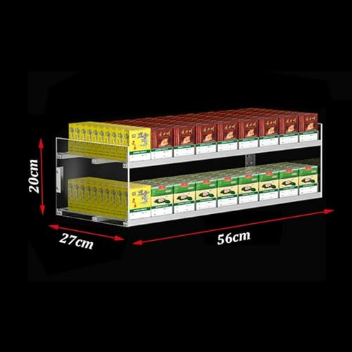 Support à cigarettes pour supermarchés avec distributeur automatique transparent