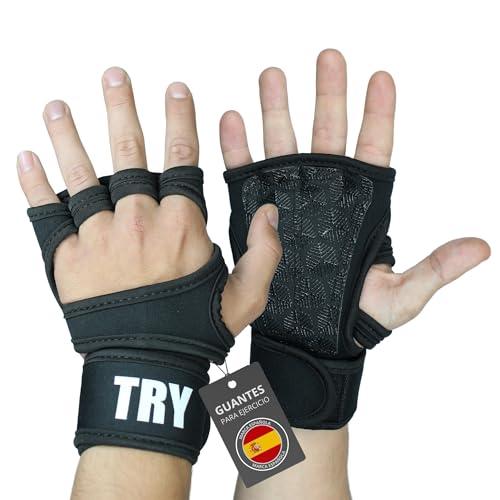 VIKZON Guantes Gimnasio Hombre y Mujer - Crossfit - Fitness - CALISTENIA - Agarre Gel - Neopreno (L)