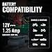 Battery Tender Plus 2 Bank Multibank Charger - 2.5 AMP (1.25 AMPs Per Bank) - Smart 12V Multi Battery Charger and Maintainer for Standard, AGM, and Lithium LiFePO4-022-0165-DL-WH