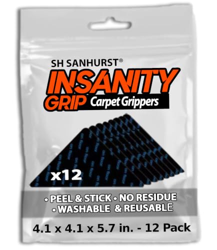 Insanity Grip Rug Gripper for Hardwood Floors & Cement Non Slip Rug Tape