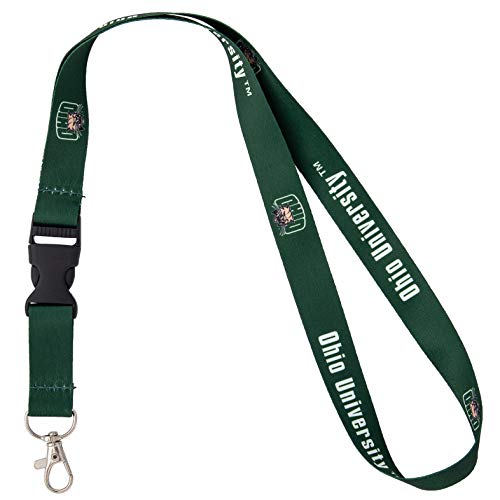 Desert Cactus Ohio University Lanyard Bobcats Car Keys ID Badge Holder Keychain Detachable Breakaway Snap Buckle (Green)