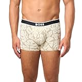 BOSS Bold Logo Patterned Trunk Maillot de Bain, Crème/Motif Floral, M Hommes