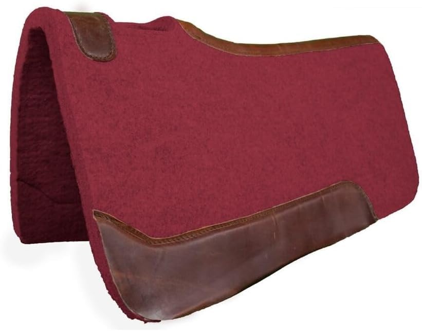 Western horse Felt Sottosella/sottosella sagomato in feltro di lana di alta qualità nelle misure 81,28 x 81,28 cm e 76,2 x 76,2 cm A013 (81,28 x 81,28 cm)