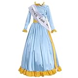 CosplayDiy Women's Dress for Mary Poppins Mrs Banks Winifred Suffragette Cosplay Costume S