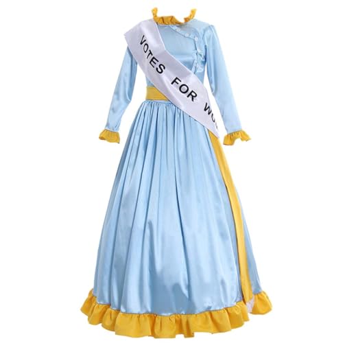 Vestido de cosplay para mujer Mrs Banks Winifred Suffragette