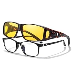 A12 Tortoise Frame/ Yellow Lens Night-vision Glasses