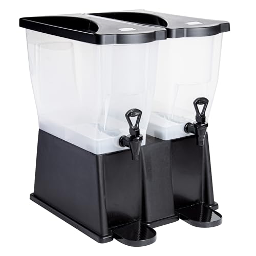 Image of Restaurantware 6 gal Black Double Beverage Dispenser