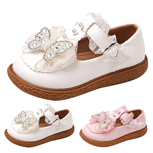 Fashion Spring Summer Children Casual Shoes Girls Leather Shoes Thick Sole Solid Pearl Bowknot Baby Rain Boots3