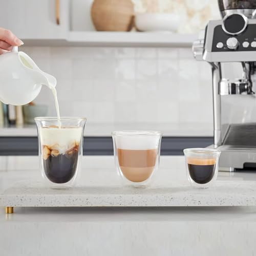 DeLonghi Coffee Connoisseur Glasses (set of 6): 2 Espresso, 2 Cappuccino, 2 Latte Macchiato - image 5
