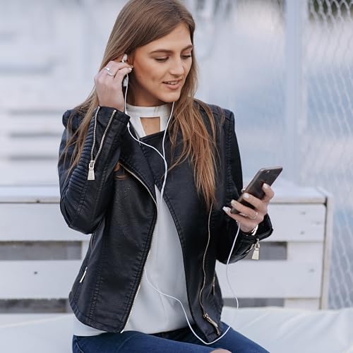 Image of MAKPOWER Type C Wired Earphone with in Line HD Microphone & Volume Controller, Heavy Bass, Premium HD Audio, 120 cm Tangle-Free Cable Compatible with, Android Smartphones & All Type-c Mobiles (White)