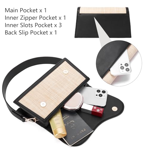 Telena Shoulder Bag for Women Vegan Leather Women's Shoulder Purses Handbags with 2 Removable Strap Crossbody Bag Purses4