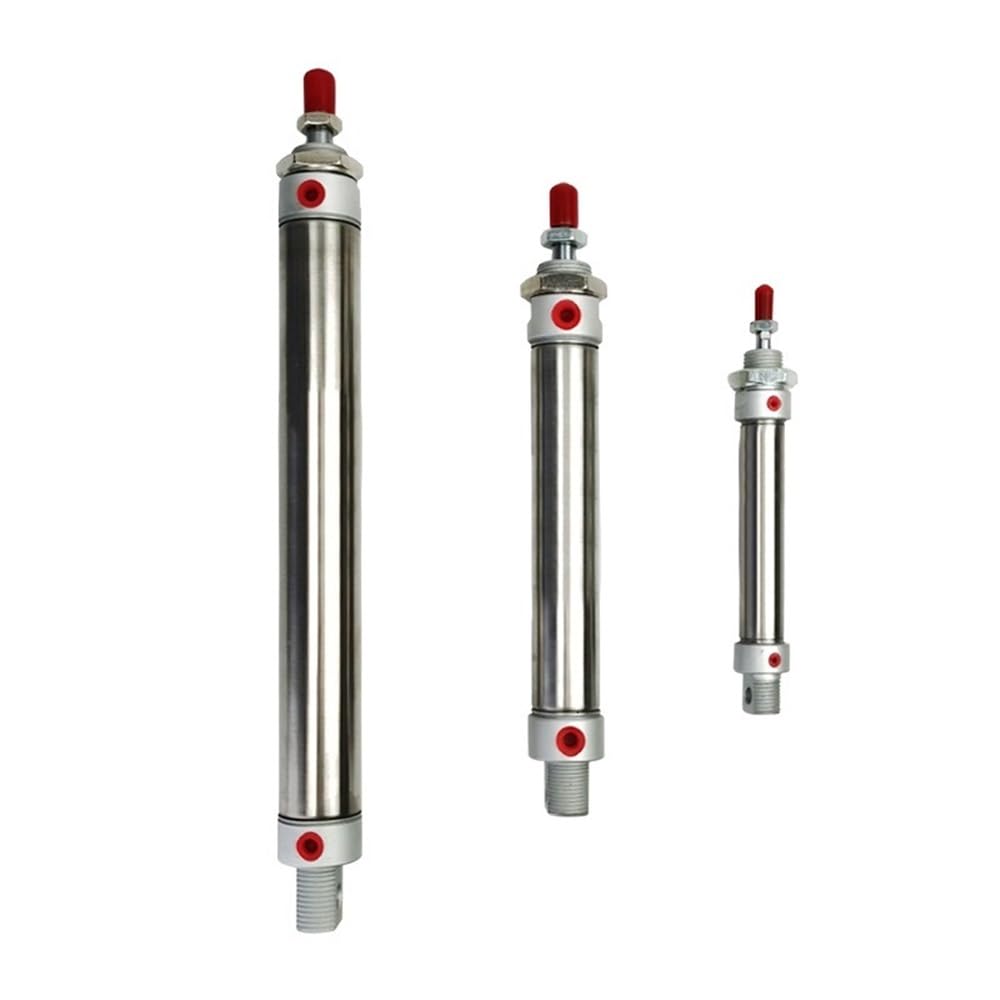 Luftschieberbaugruppe MA Doppeltwirkender Mini-Pneumatikzylinder, Präzisions-Einkolben-Reibungswiderstands-Pneumatikzylinder, 1 Stück(175MM*25MM)