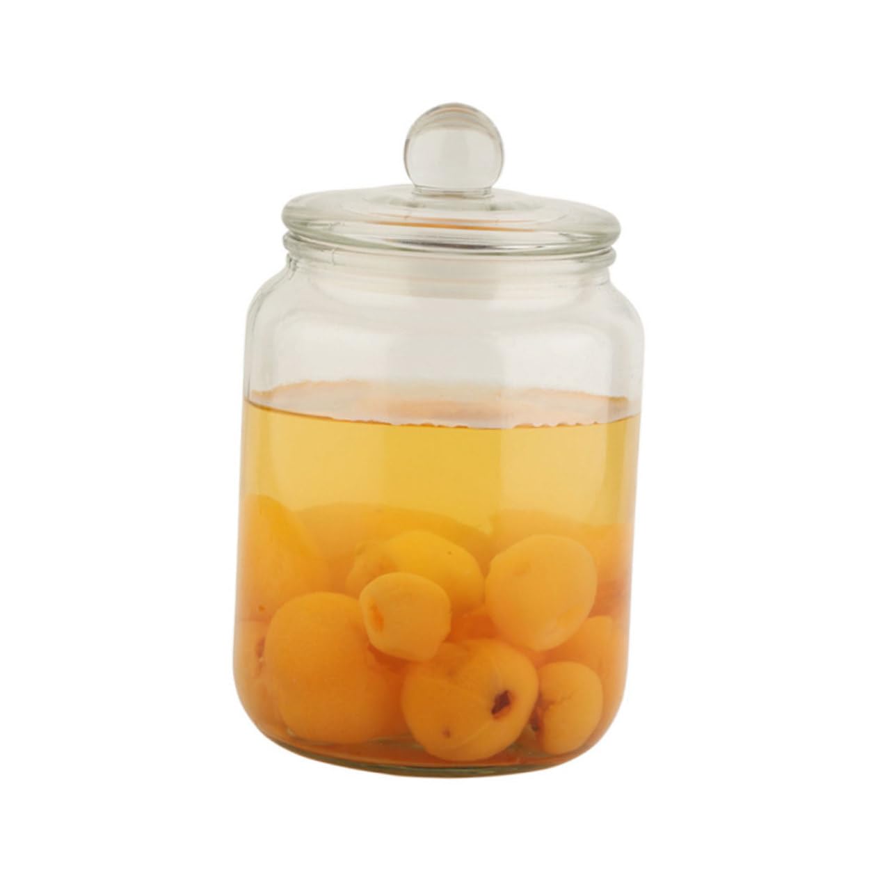 Tarro de Té Hermético de Vidrio 2l Silicona para Cocina | Transparente, Cierre de Sellado, Fácil de Limpiar, Recipiente de Almacenamiento para Alimentos y Café