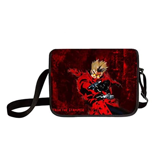 Trigun Ljus snygg axelväska Flera Pocket Crossbody Bag Barn Fritid Lätt Messenger Bag Aktiva Casual Messenger Väskor Trendig Design Crossbody Bag (Color : A01, Size : 34 X 9 X 26cm)