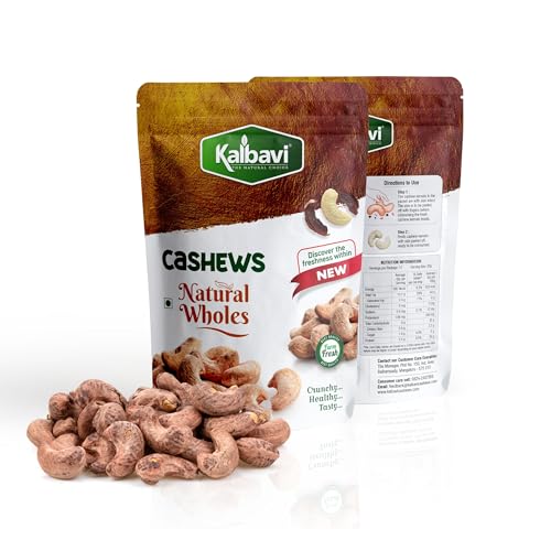 Image of Kalbavi Natural Whole Cashews, Farm Fresh, Crunchy and Tasty