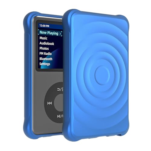 Coque lecteur MP3 innioasis Y1 bleue en silicone flexible antidérapant