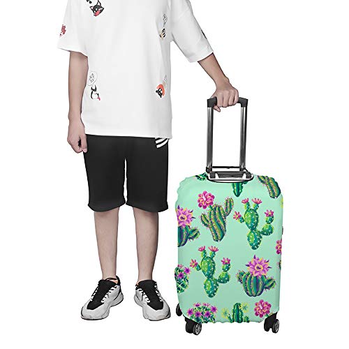Housse de valise Cacti fleurs en polyester élastique CHEHONG - 2