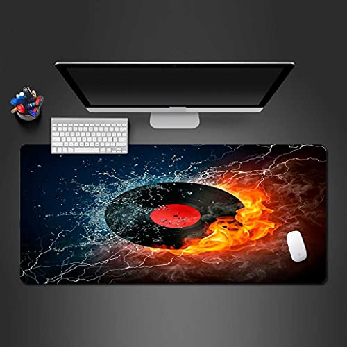Grand mouse pad de jeu pour bureau moderne et aménagement de setup gaming