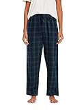 CYZ Women's 100% Cotton Super Soft Flannel Plaid Pajama/Lounge Pants, Green Plaid, Womens Size: Large