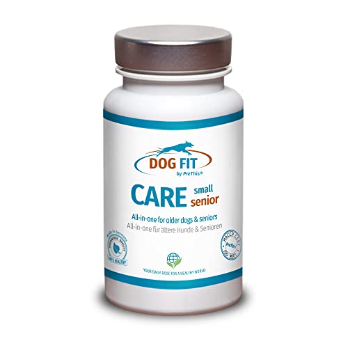 DOG FIT by PreThis® Care Senior | Stärkungs- & Aufbaupräparat für alte Hunde | Vitamine & Mineralstoffe Plus Gelenkaufbau | Premium Futterergänzung (small) Cover