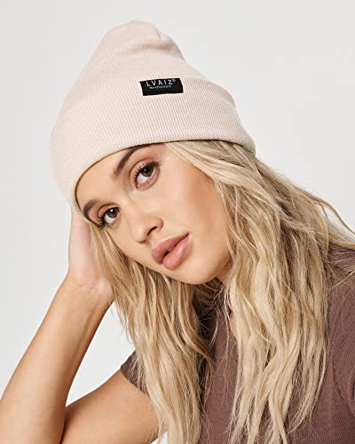 Satin Lined Winter Beanie Hats For Women Knitted Watch Hat With Silk Lining Unisex Solid Skull Cap #TOP4