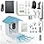 64GB Bird Feeder with Camera, 2K 3MP HD Camera Bird Feeder, AI Identify 10K+ Aves, Solar Powered Face Sun, Live Video & Playback on Phone & Tablet, Smart Wild Watching Birdhouse