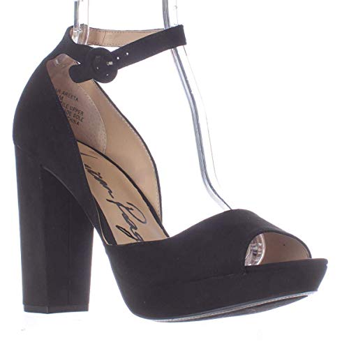 American Rag Womens Reeta Peep Toe Ankle Strap D-Orsay Pumps, Black, Size 9.5