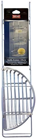 TATAY chrome metal basket, with 3 baskets, perfect for hanging in the shower screen - Image 5
