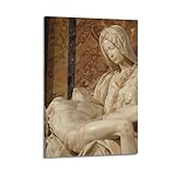Michelangelo Buonarroti Pieta 1498-99 Wandkunst-Poster auf Leinwand, dekoratives Bild, Drucke, moderne Dekoration, 20 x 30 cm