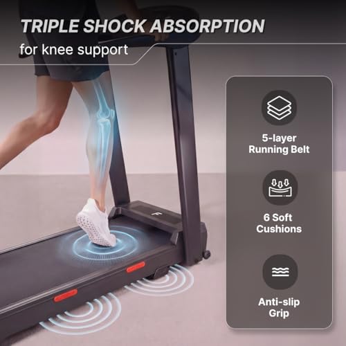 Image of FITKIT by Cult Jogging Treadmill BLDC 4.5HP Peak | 120Kg Max Weight Capacity | 3-Level Incline | LED Display with Tablet Holder |12km /hr Speed | for Home Gym Equipment