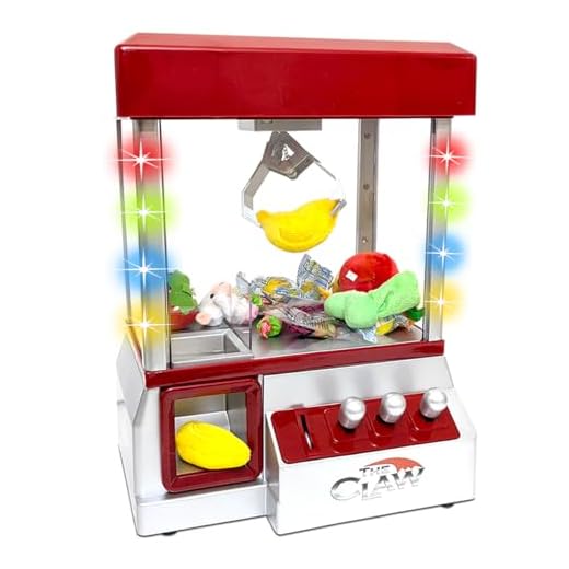 Etna Electronic Arcade Claw Machine - Toy Grabber Machine with Flashing LED Lights and Sound
