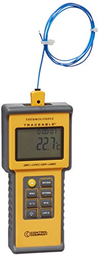 Thermomètre de -200 à 1370 °C Control Company 4015 avec suivi traçable intégral